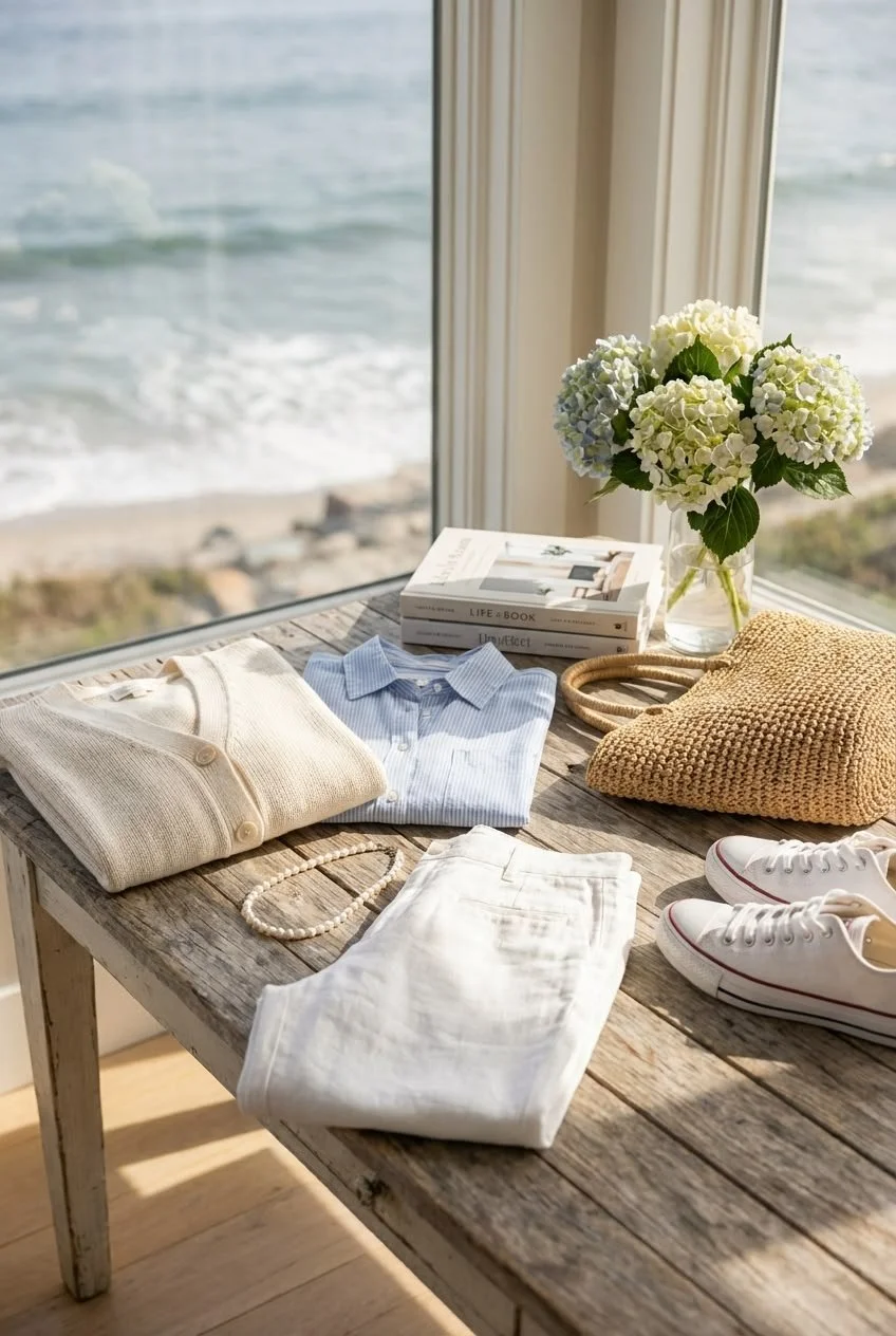 Classic Coastal Fashion and Lifestyle Essentials with Ocean Views