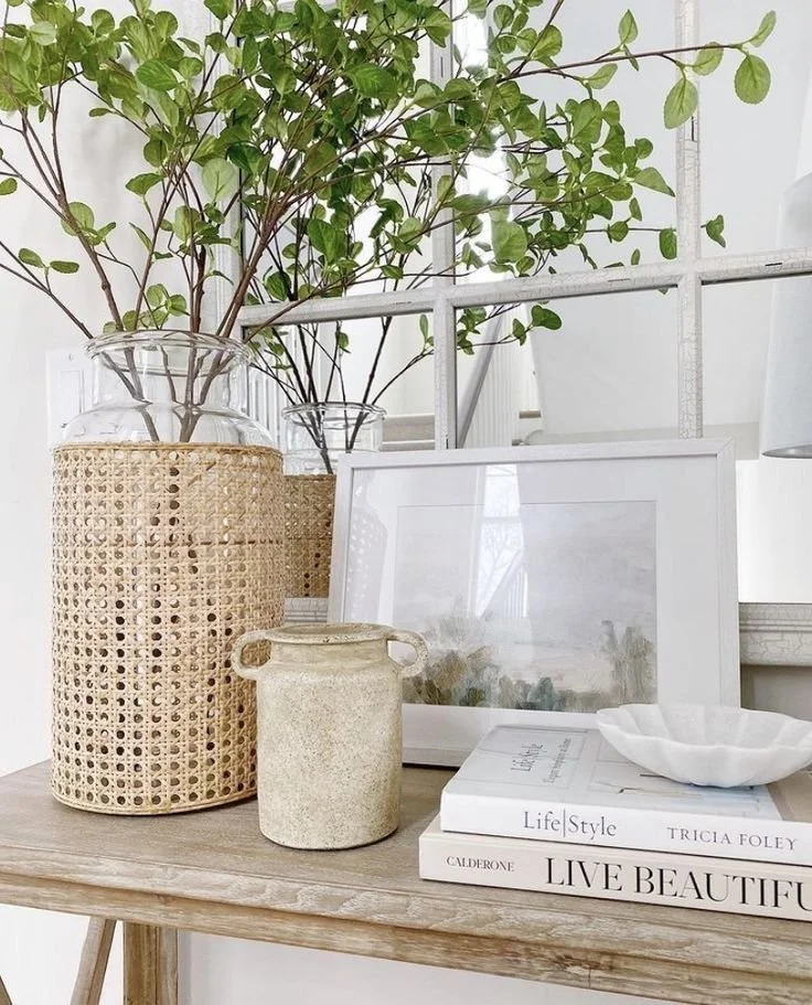 Coastal Home Decor with Natural Textures and Woven Accents