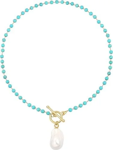 Bohemian Turquoise Beaded Necklace.jpg