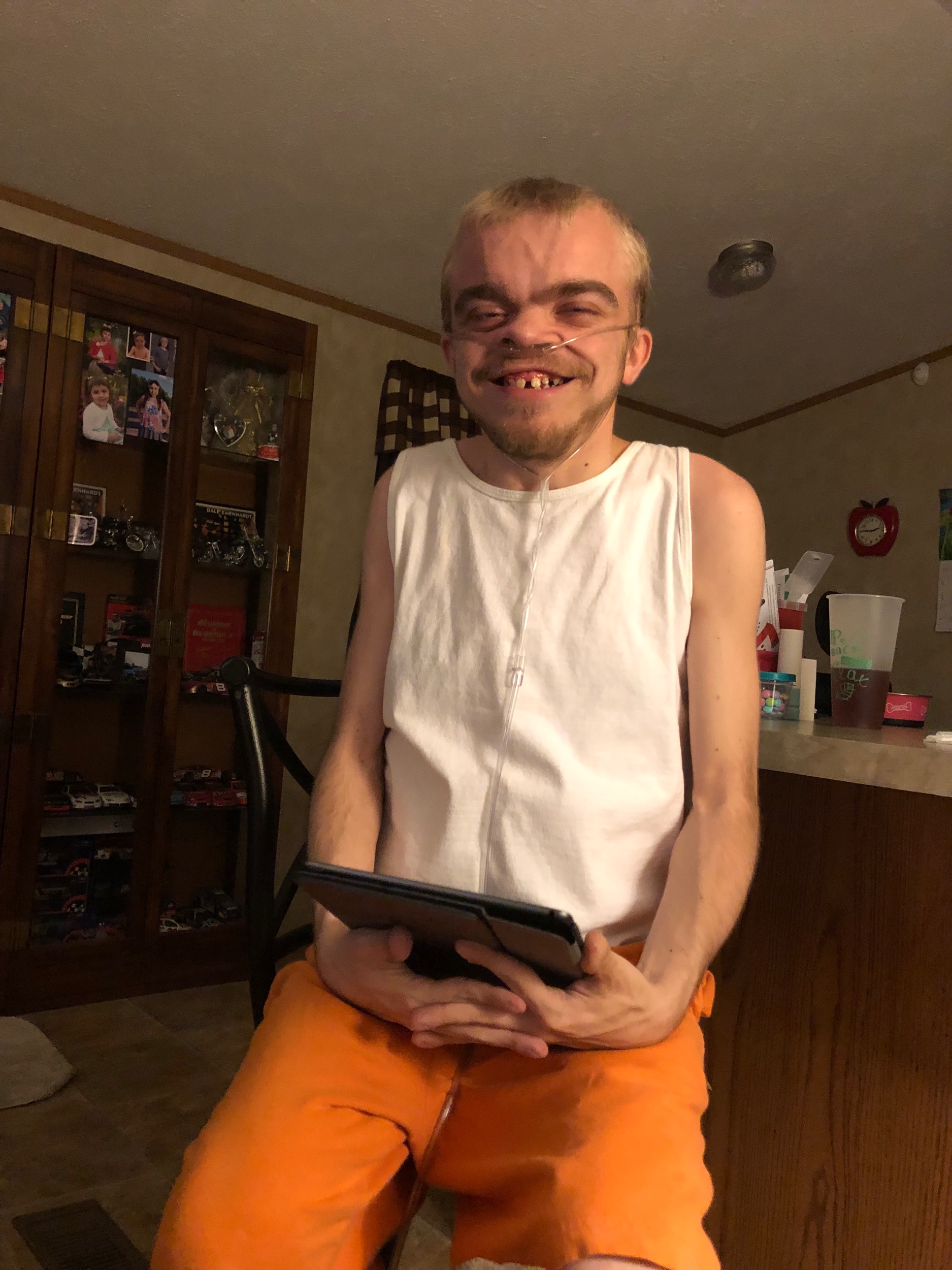 Mike receives iPad
