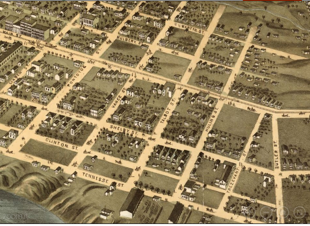   South Main Residential Neighborhood, 1879  