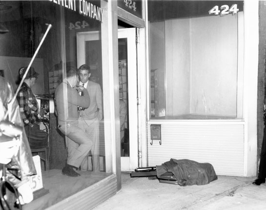  James Earl Ray's bag that he threw away in front of Canipe Amusement Store. 