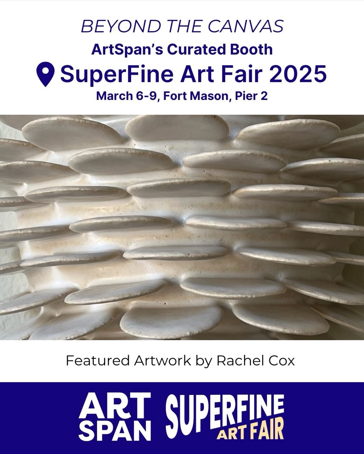 I&rsquo;m excited to be exhibiting in ArtSpan&rsquo;s booth at the Superfine Art Fair and grateful to be featured in this graphic (reposted from @ArtSpanSF)! ArtSpan has curated their &ldquo;Beyond The Canvas&rdquo; booth to be &ldquo;focused on art 
