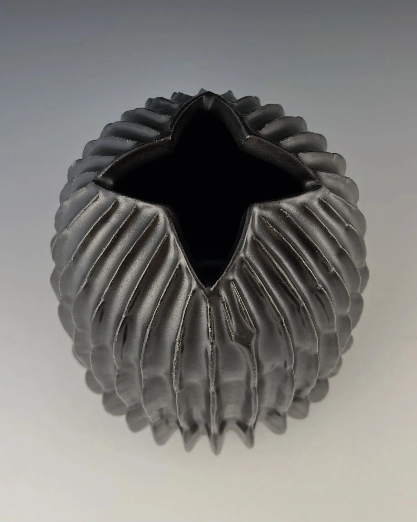 Openings at the Open: Here are bird&rsquo;s-eye views of my two ceramic vessels in the SCA Open @sausalito_center_for_the_arts. Just a few more days remain to see this juried exhibition of diverse artworks by nearly 200 artists from across the Bay Ar