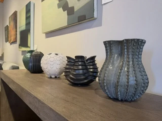 Attention designers, furniture shoppers, and interested folks: a selection of my sculptural vessels is now on display and for sale at Loggia Showroom in the San Francisco Design Center. I love seeing my art together with fine furniture and other art 
