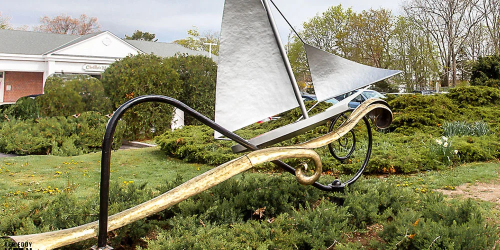 Original Metal Sculpture Waves Boat Sails.jpg