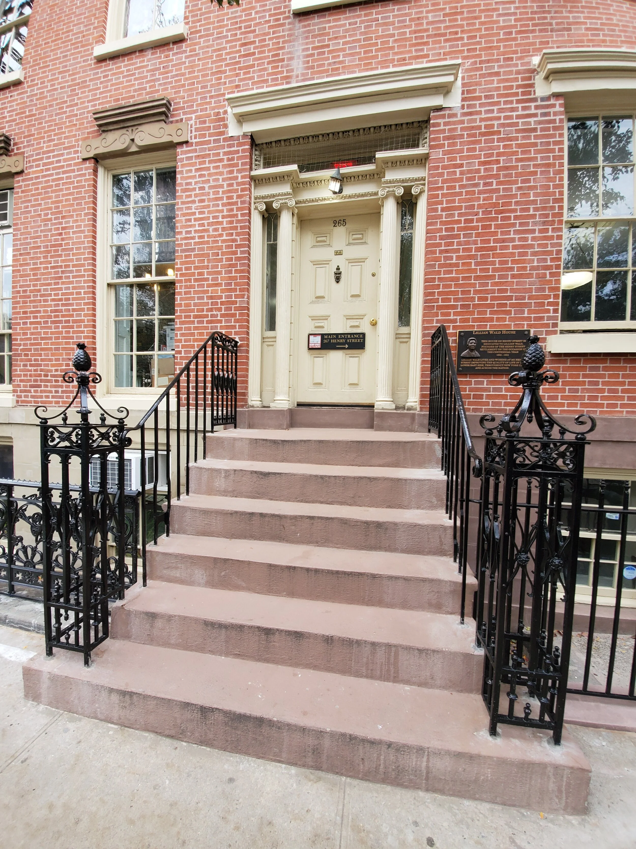 Custom Metal Newel Posts and Stoop Railings Brownstone.jpg