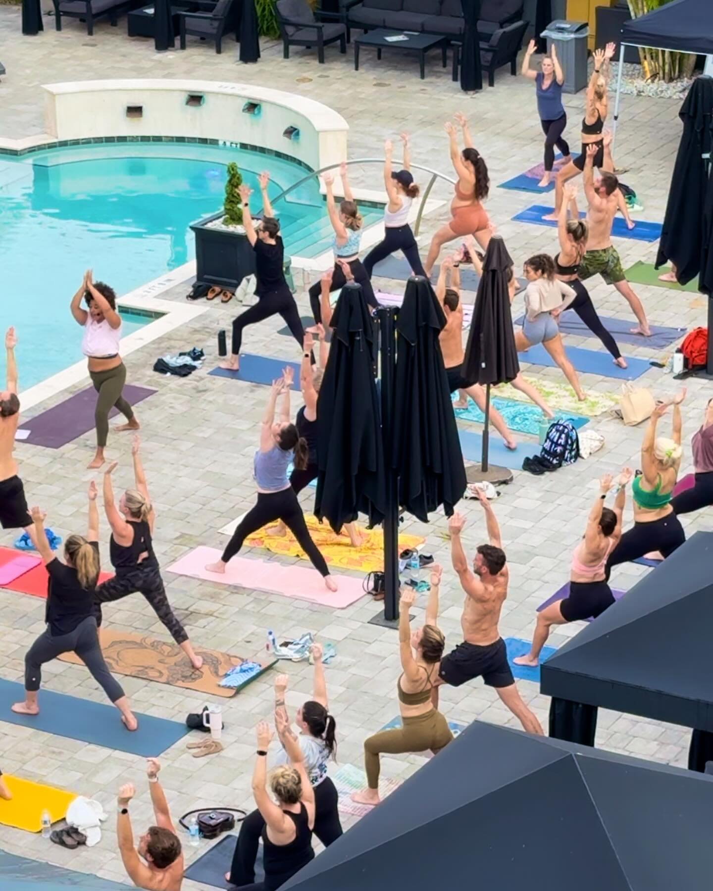 🌞 Calling all yogis! 🧘&zwj;♀️ Join us for poolside yoga tomorrow at 8:30am with the amazing  @kristinajourney as your instructor. Stay for breakfast and yogi&rsquo;s receive a free mimosa 🥂Spaces are limited, so be sure to sign up today! 
Sign up 