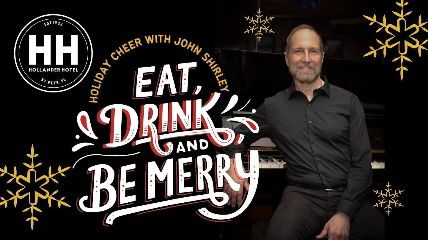 ❄️This is elfi-ing good and you don&rsquo;t want to miss!

Pianist John Shirley is back at the HH for his yearly Holiday Sing-Along in the Tap Room Sunday Dec. 8th, Dec. 15th and Dec 22nd! Breakfast reservation
6+ (727) 873-7900 🎄✨Come be merry at t