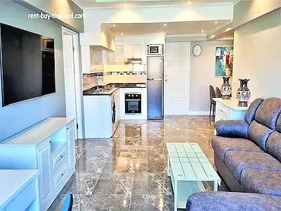 2 bed condo Jomtien Beach, low floor 2 bed, Dusit Grand Condo View
