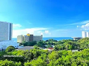 1 bed sea view, large 1 bed, sea view condo Jomtien