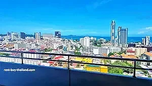 real estate Pattaya, two bedroom for rent, sea view condo
