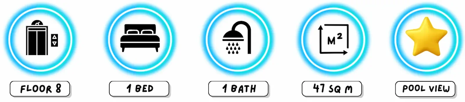 1 bedroom pool view condo at Laguna Beach Resort 1 Jomtien Pattaya, floor 8 unit in resort-style development near the beach