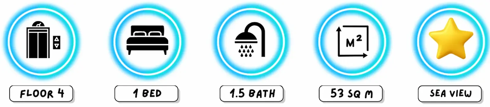 Pattaya Chain Condotel 1 bedroom sea view condo 53 sqm in Jomtien Pattaya