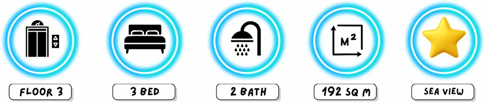 3 bedroom sea view condo at Paradise Condominium Jomtien 192 sqm floor 3 near bars and restaurants Jomtien Beach for sale and rent