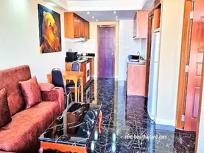 2 bed condo Jomtien Beach, low floor 2 bed, Dusit Grand Condo View