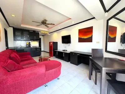 Large 1 bedroom, condo rentals Jomtien, low rent condos