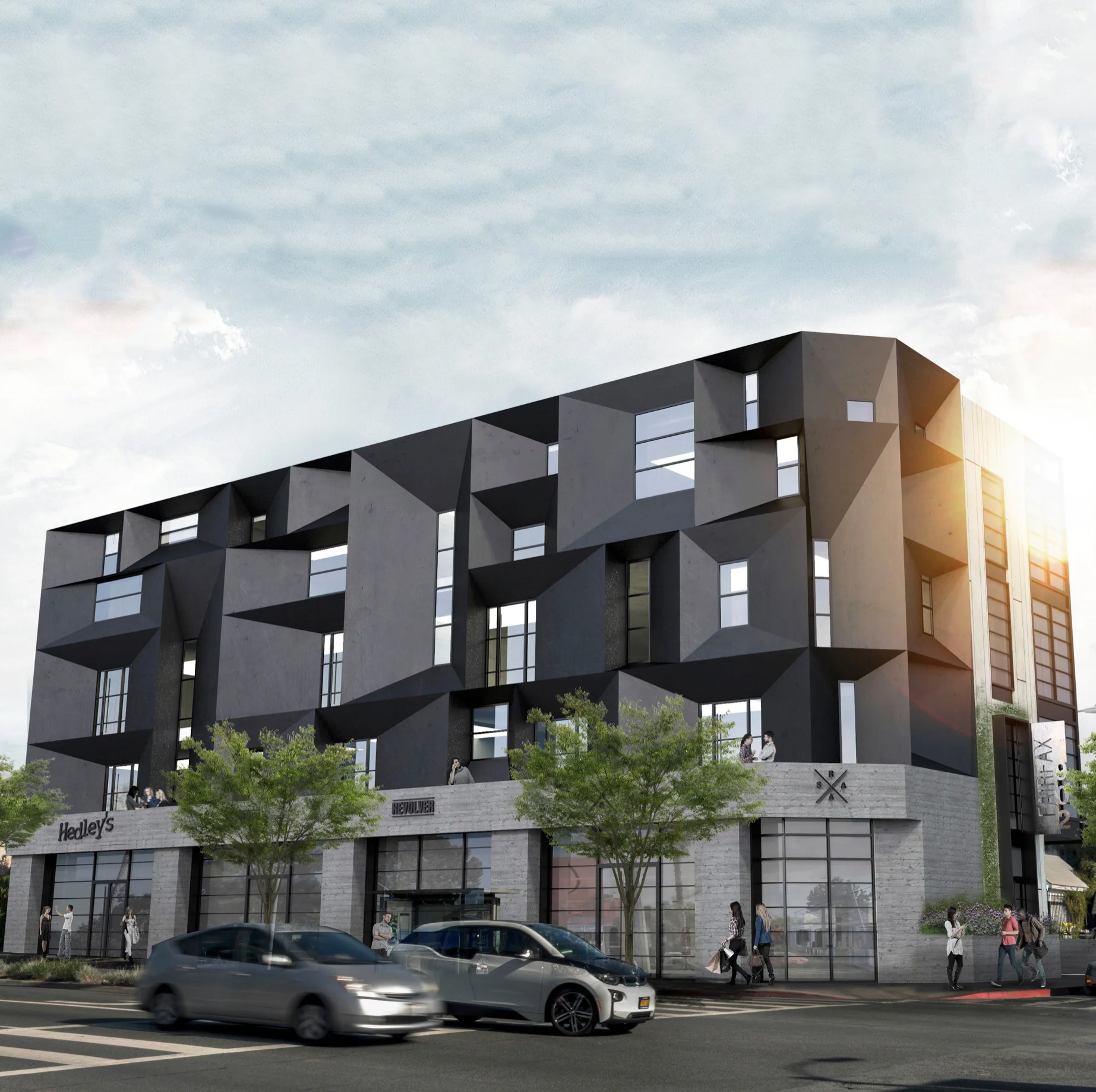 - Final Facade based on neighborhood feedback - Neighborhood serving commercial space on ground floor (small cafes & retail)