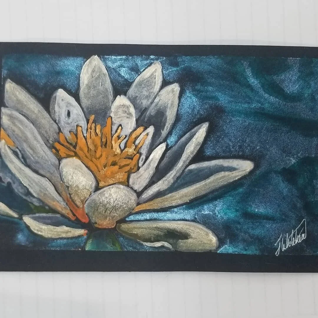 An experiment in water colors! Gotta say, didnt expect the Stonehenge black coldpress watercolor paper to be so much fun to work on!
#feinex #feinexarts #camrosearts #yegarts #localartist #watercolor #waterlily #stonehengepaper