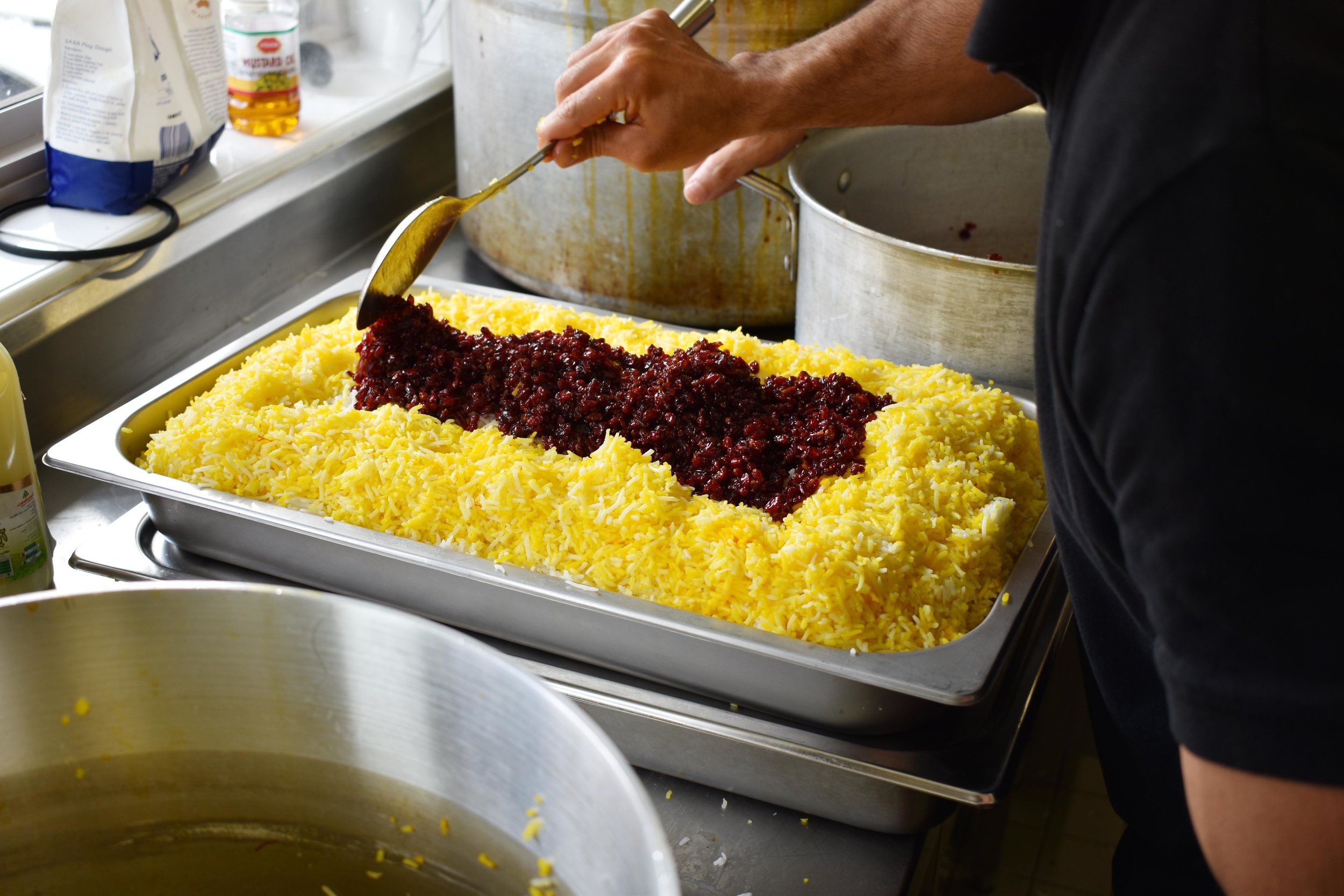 Zereshk Polo ready to serve