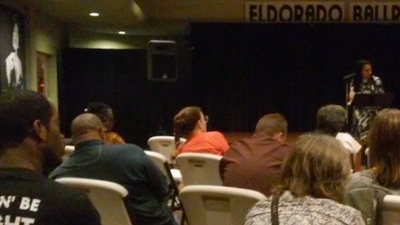 10 ~ Robin Coste Lewis & Adrienne Perry At the El Dorado Ballroom of Project Row Houses on Monday, February 1, 2016.