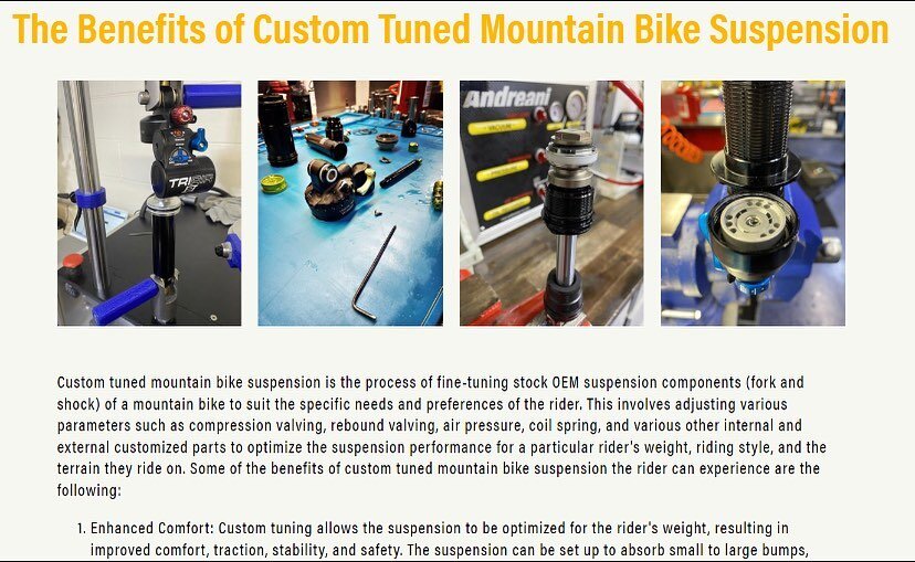 NEW Blog post! Link in bio.

We discuss the benefits of custom tuning and what goes into it. As well as a few tips you can do now to improve your bikes performance!