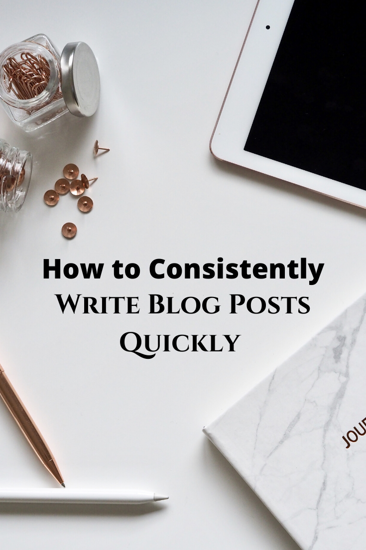 How to Consistently Write Blog Posts Quickly