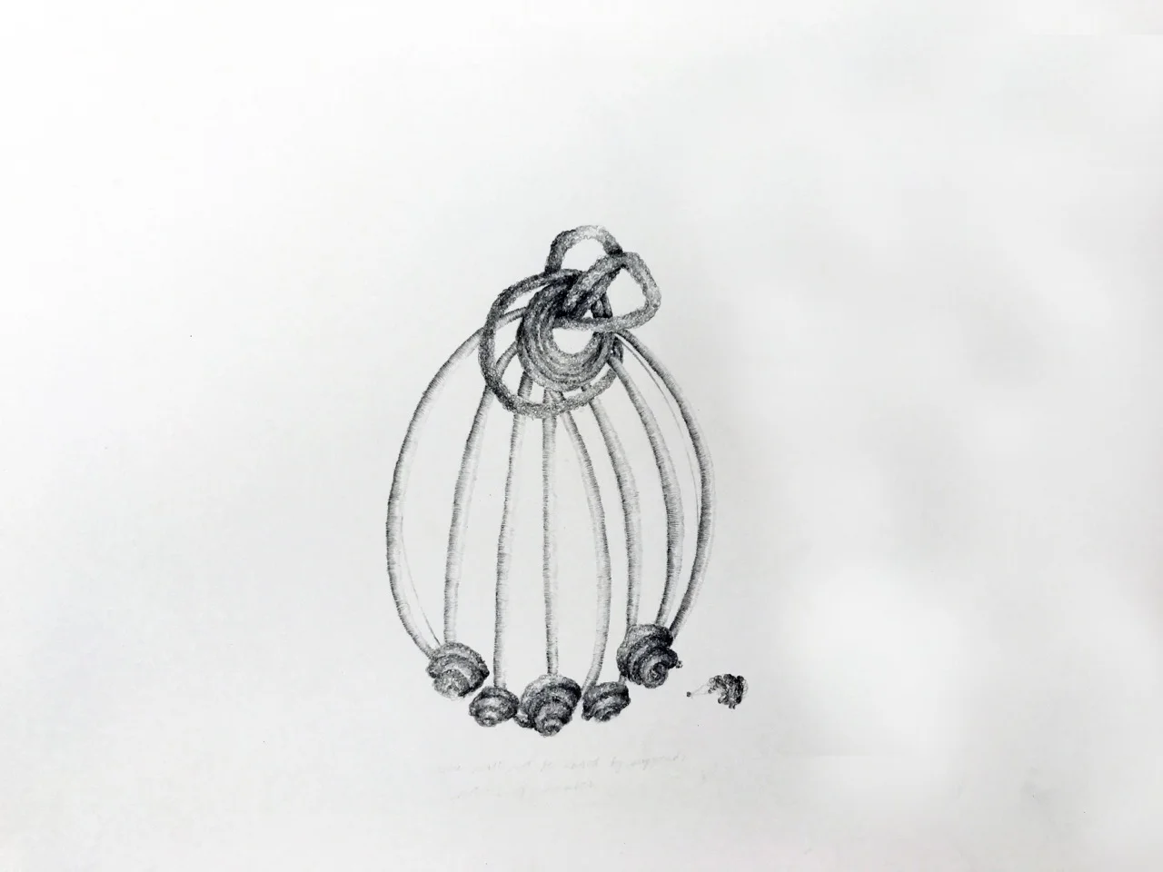    You Will Not Be Caged By (Supposed) Notions of Wealth  , 2017  pencil on paper, 13.4 x 19.7 in.&nbsp; 