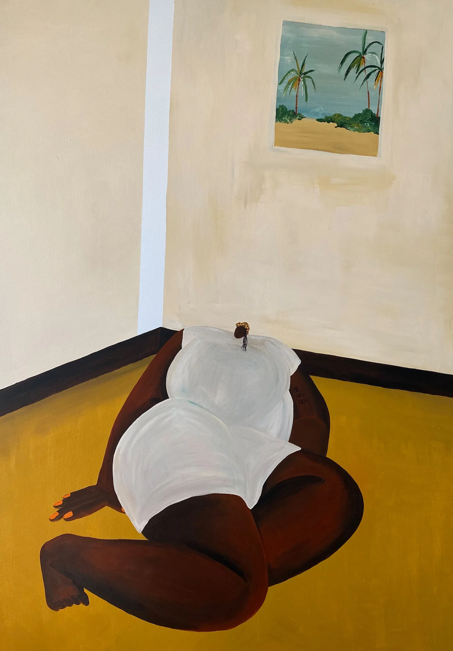   Noisy Silence , 2021, Acrylic on Canvas, (96.5 x 142.3 cm) (38 x 58 in.) 