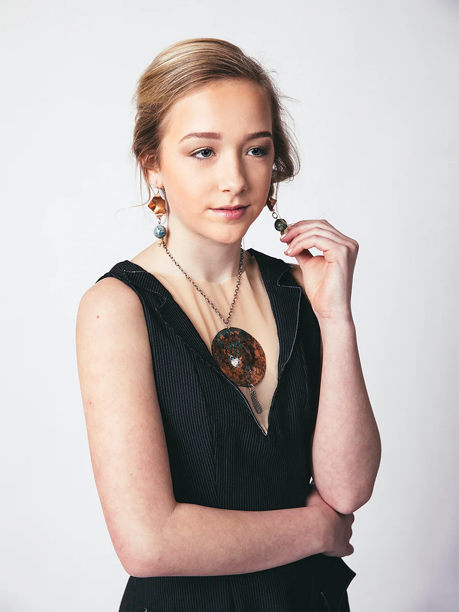 Model: Brynn Welfringer Designer: Sara Kahrs Jewelry: Erin Paige MUA: Ayana Hall Hair: Roxana Dolson Photographer: Eli Stack