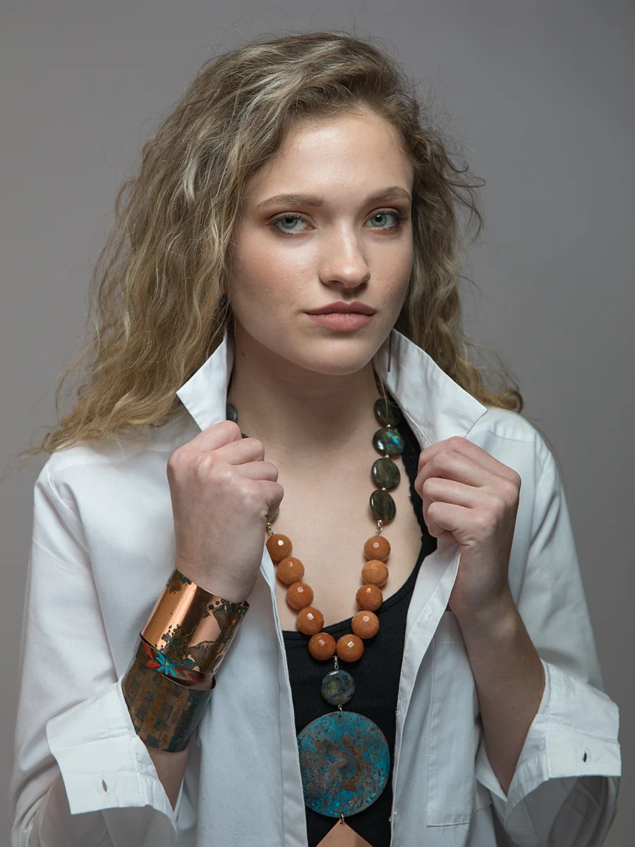 Model: Elise Connors Jewelry: Erin Paige MUA: Dani Jo Bellomy Hair: Dani Jo Bellomy Photographer: Eli Stack