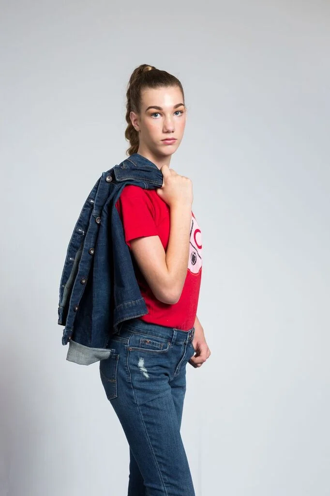 Photo: Tou Yang Model: Mackenzie Jeans/Jacket: Lee Jeans T-shirt: The Bunker Hair: Monica Martinez MUA: Shelice Sheppard