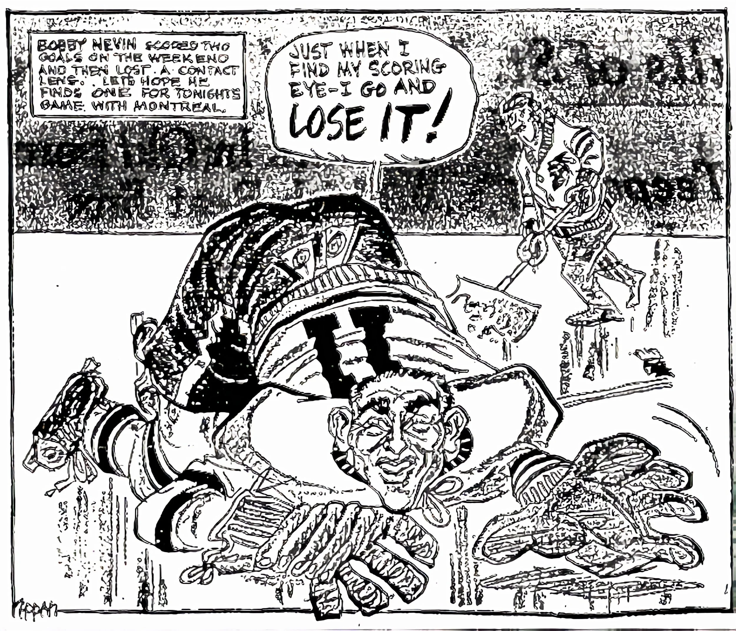 A cartoon that appeared in the Toronto Daily Star the following day, 1962.