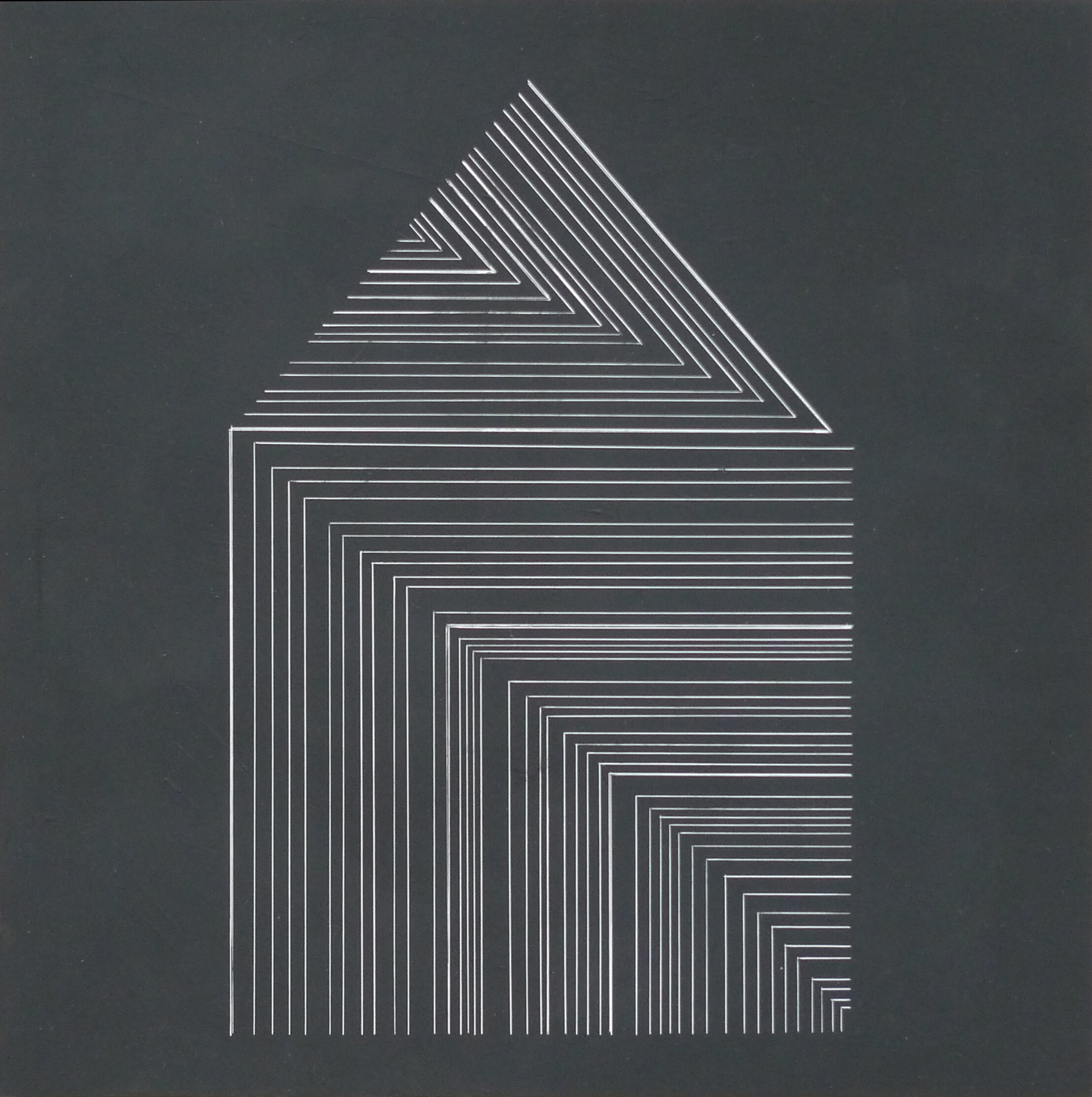  Home: Landmark, 2020 casein on panel  15.5” x 15.5” framed, 8” x 8” image 