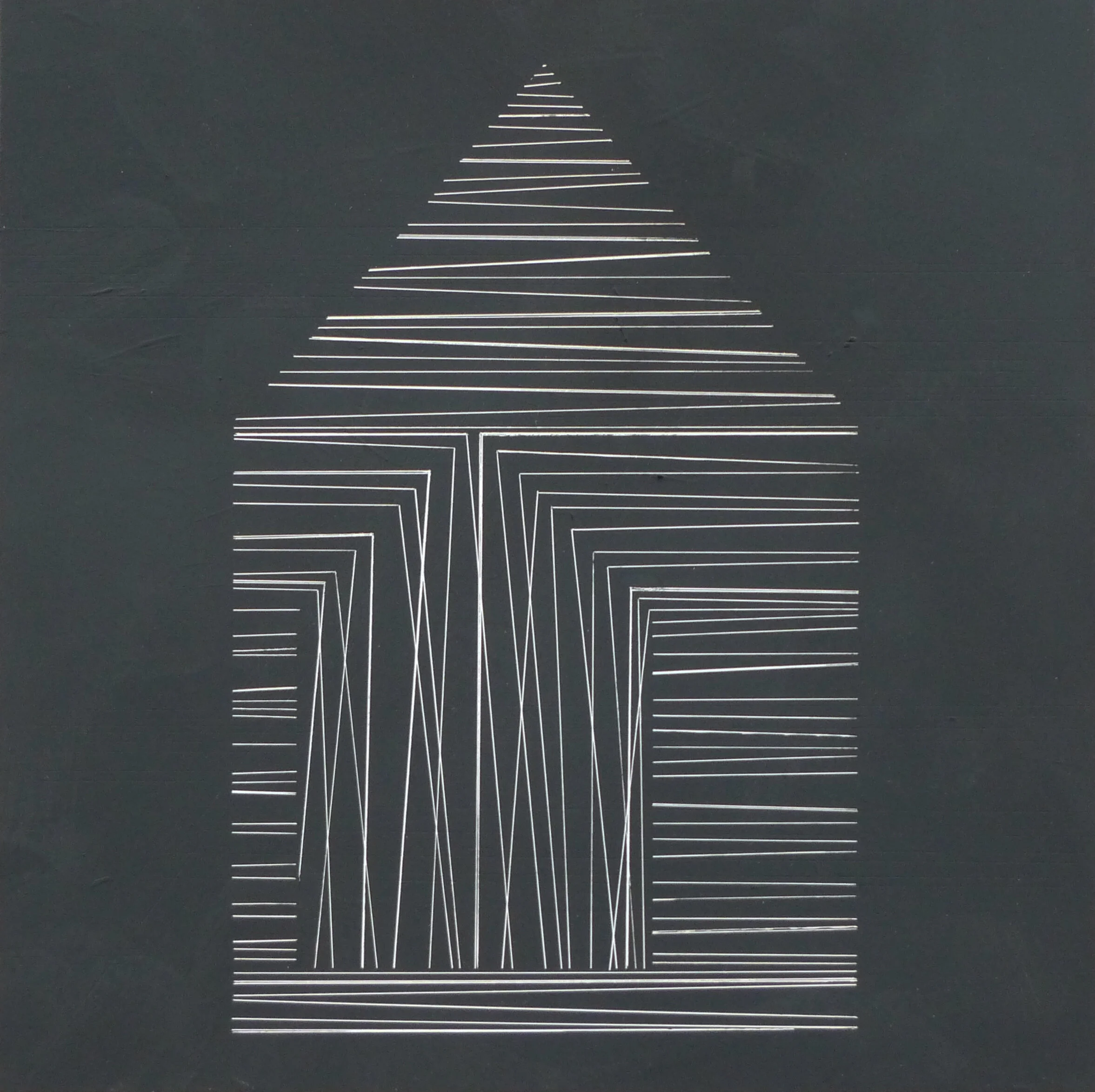  Home: Entropy, 2020 casein on panel 15.5” x 15.5” framed, 8” x 8” image 