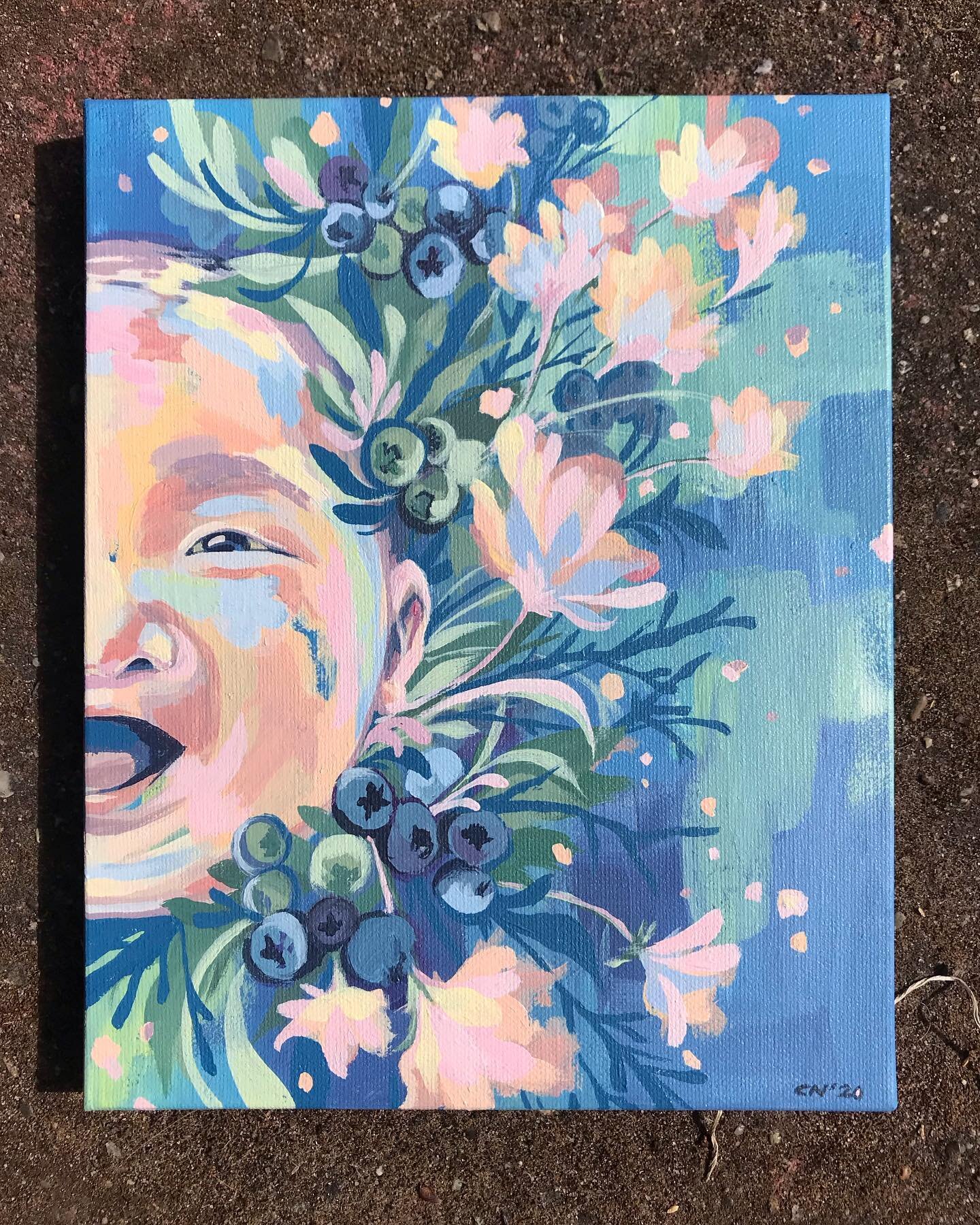 I mean, this face. May your weekend be just as delightful 🌸
.
.
.
.
#cngillustration #illustration #portrait #acrylic #painting #art #sfartist #acrylicpainting #floral #babyportraits