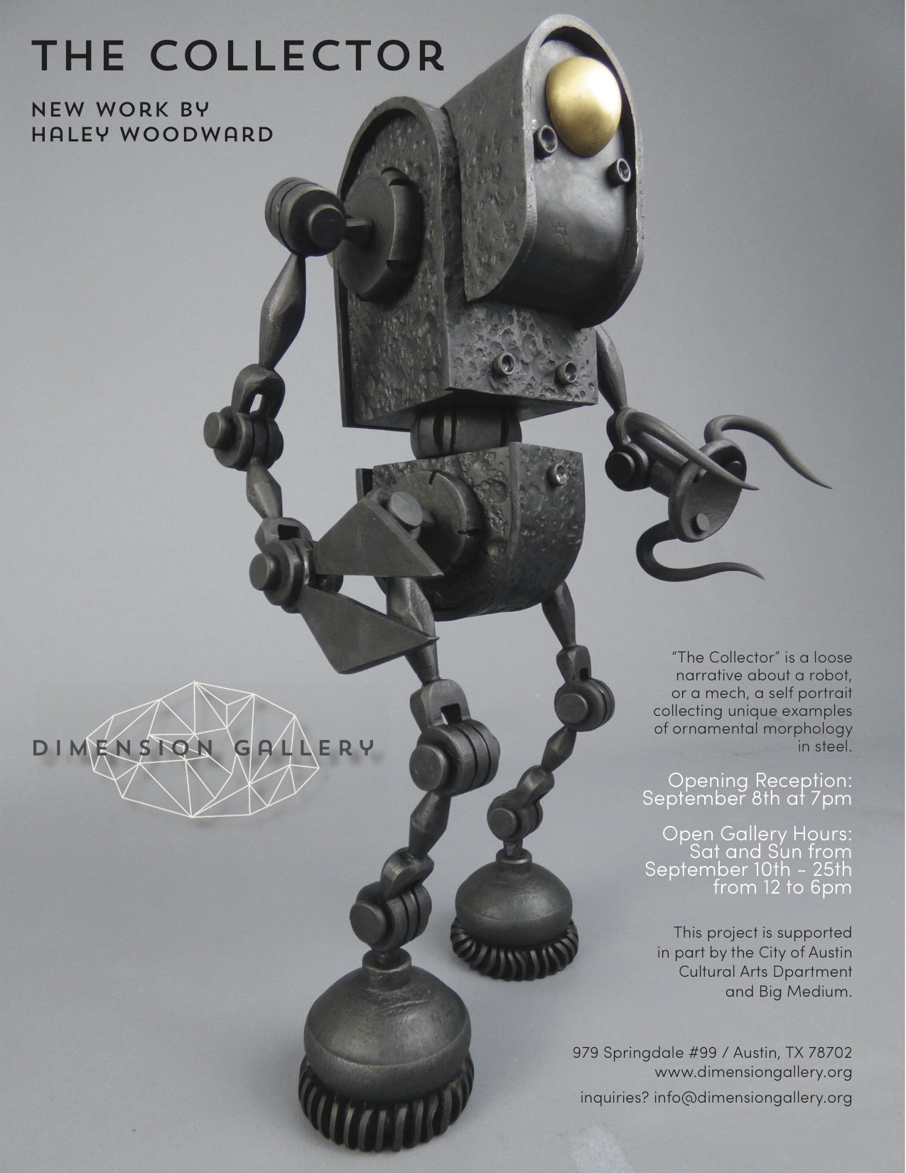 Cultural Arts - $3,000 for Haley Woodward Sculpture Studio - January 2016