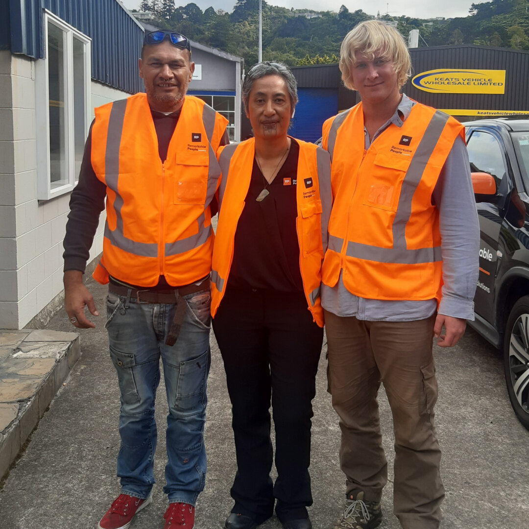It was great to catch up with former kaimahi Regina recently who now works with Remarkable People, a recruitment agency that helps get marginalised people into work. Regina has assisted some of our whānau, including Marcel and Joshua (pictured), into