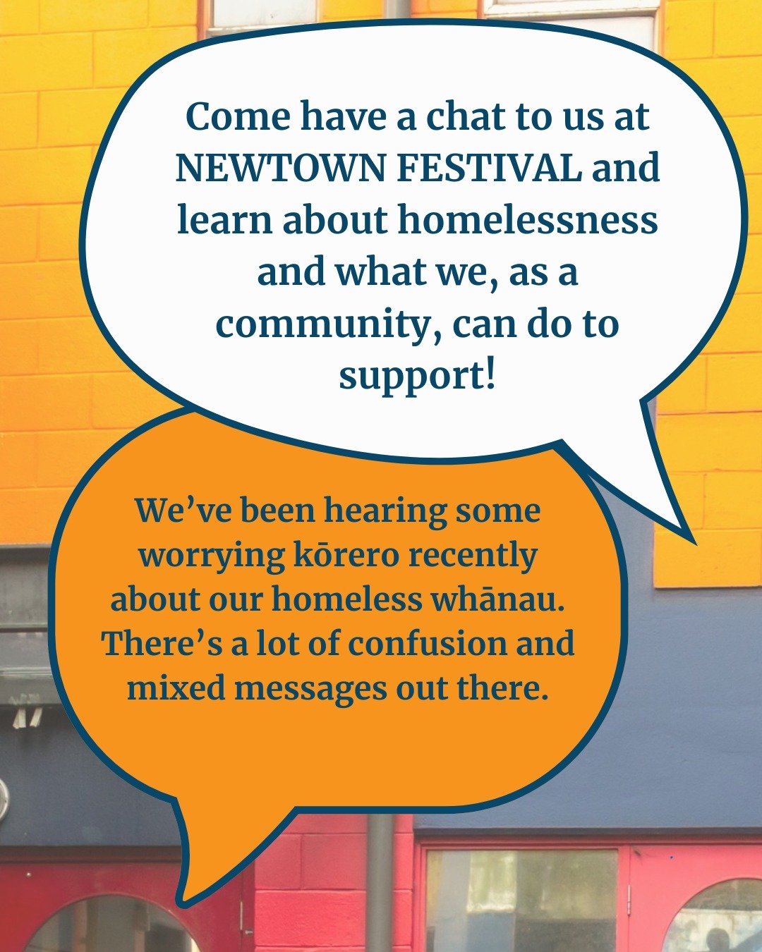 Some of the DCM team will be at NEWTOWN FESTIVAL this Sunday so please come say hey!!

We've got an exciting new resource called our 'Homelessness FAQs' to start some important community conversations. 

You'll find us at the corner of Constable and 