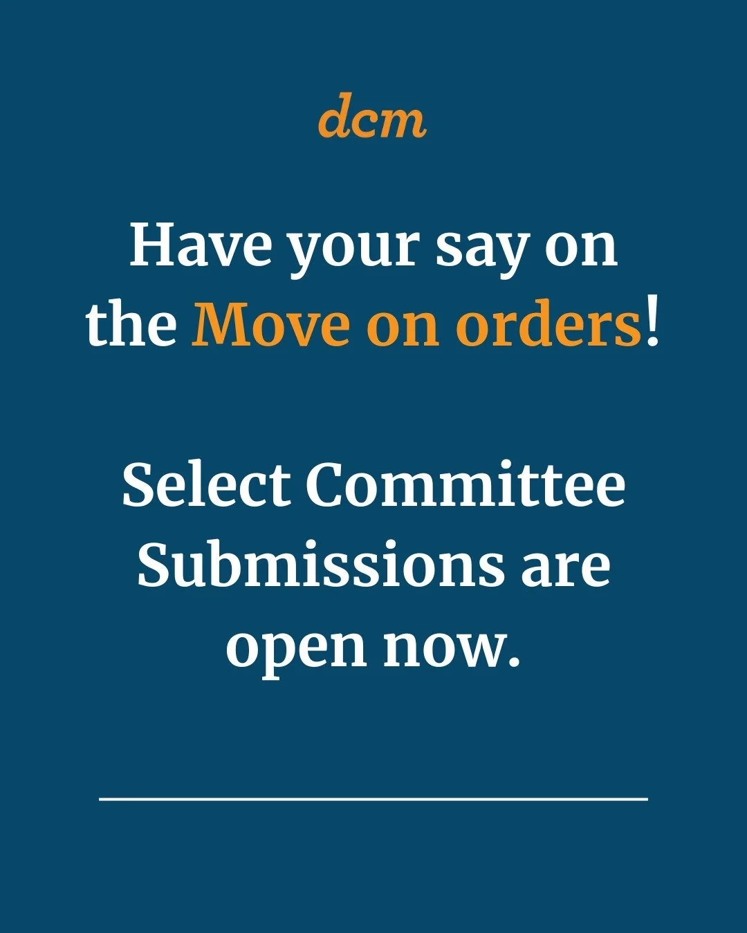 Haere mai team, now is the moment to have your say on the Move-On Orders.

Public Submissions to the Select Committee close on July 2nd- so you have just under a month to submit!!

None of us want to see people living on our streets, but we don't wan