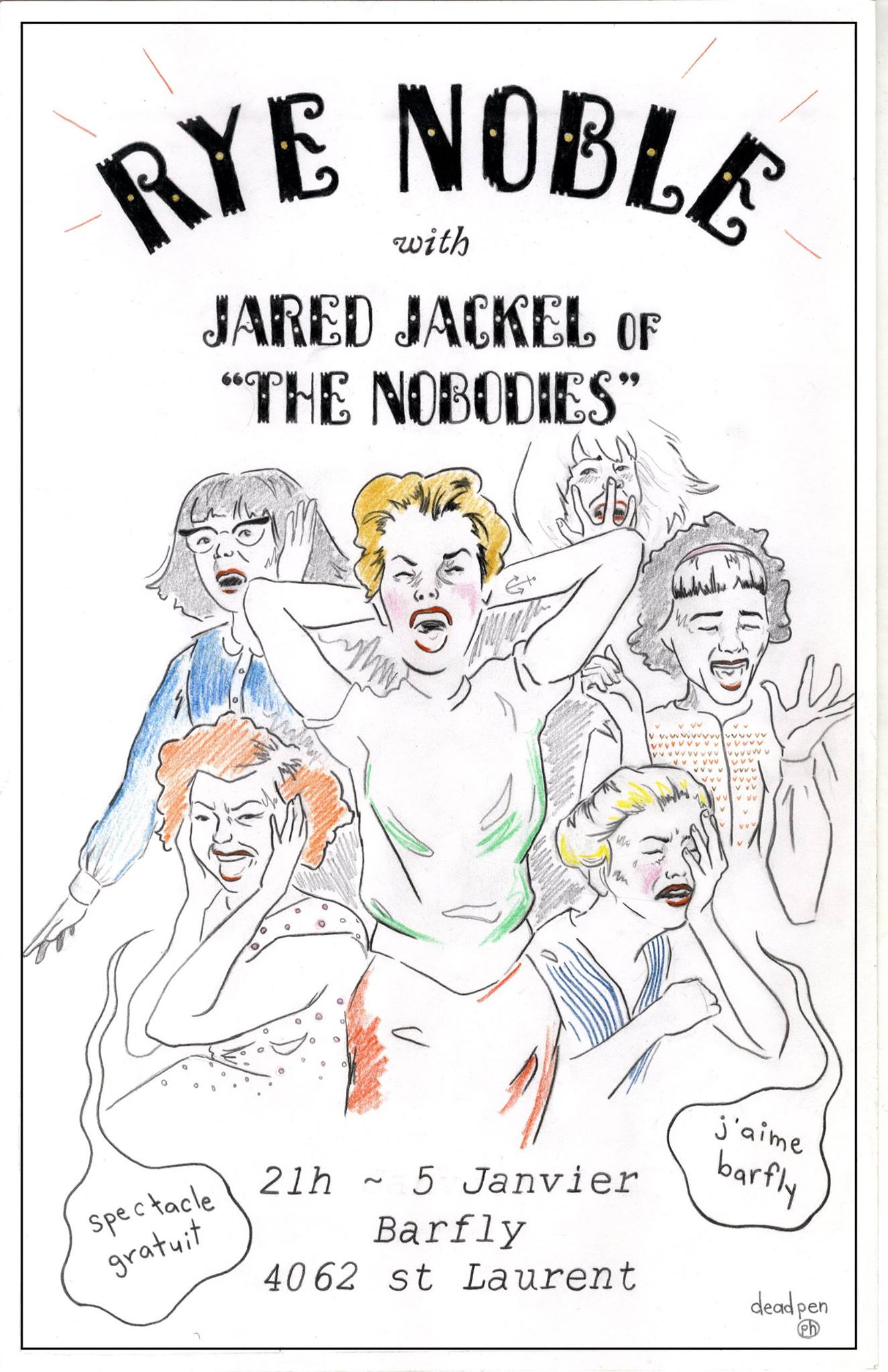 rye noble + jared jackel at barfly, 2015