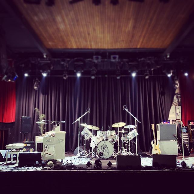 Good to be back in SF! The stage is set, see everyone tonight at The Independent!!!! #marcobenevento #deebsdrums