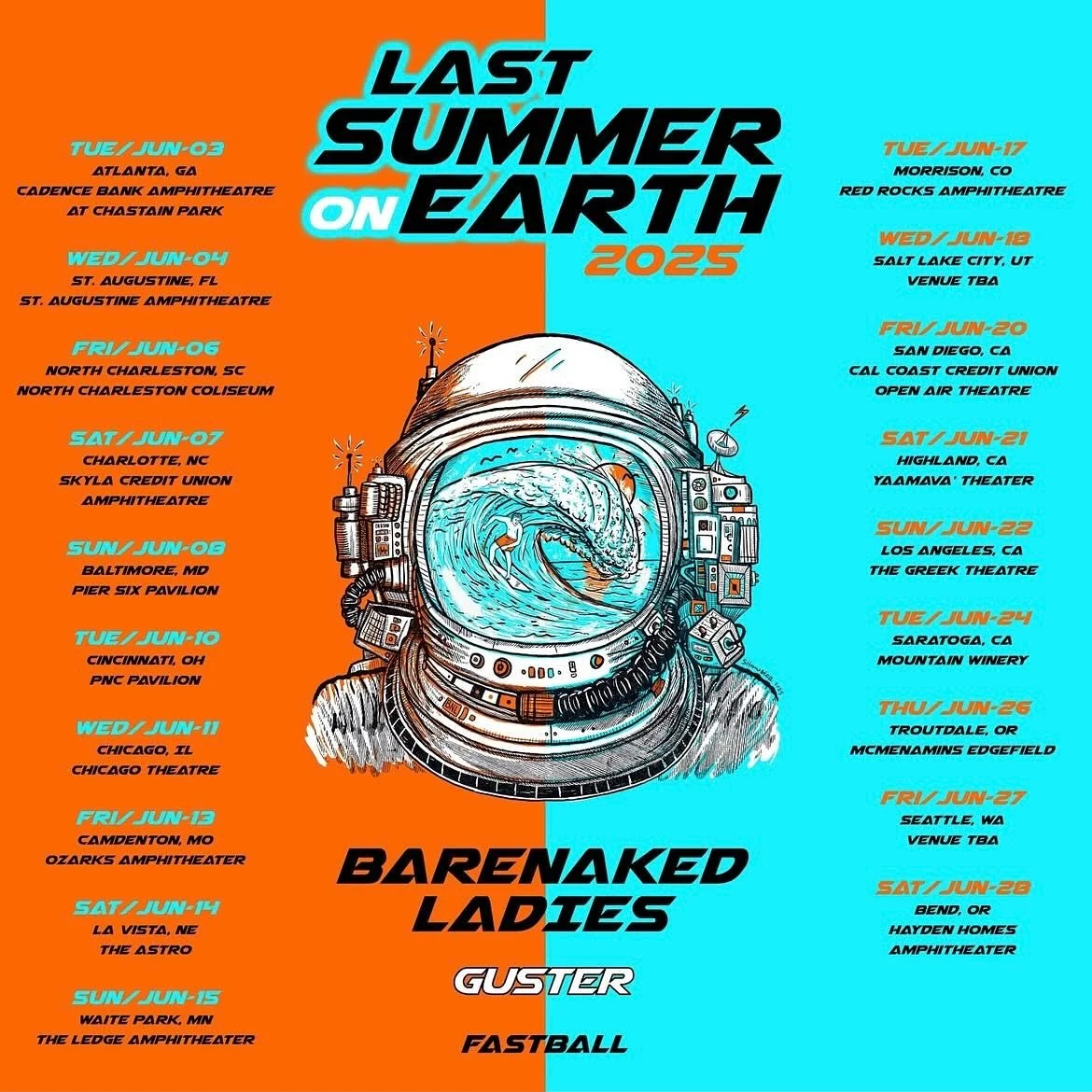 Getting ready to roll around the usa with @guster @barenakedladiesmusic @fastballtheband 
See y&rsquo;all tomorrow in Atlanta!