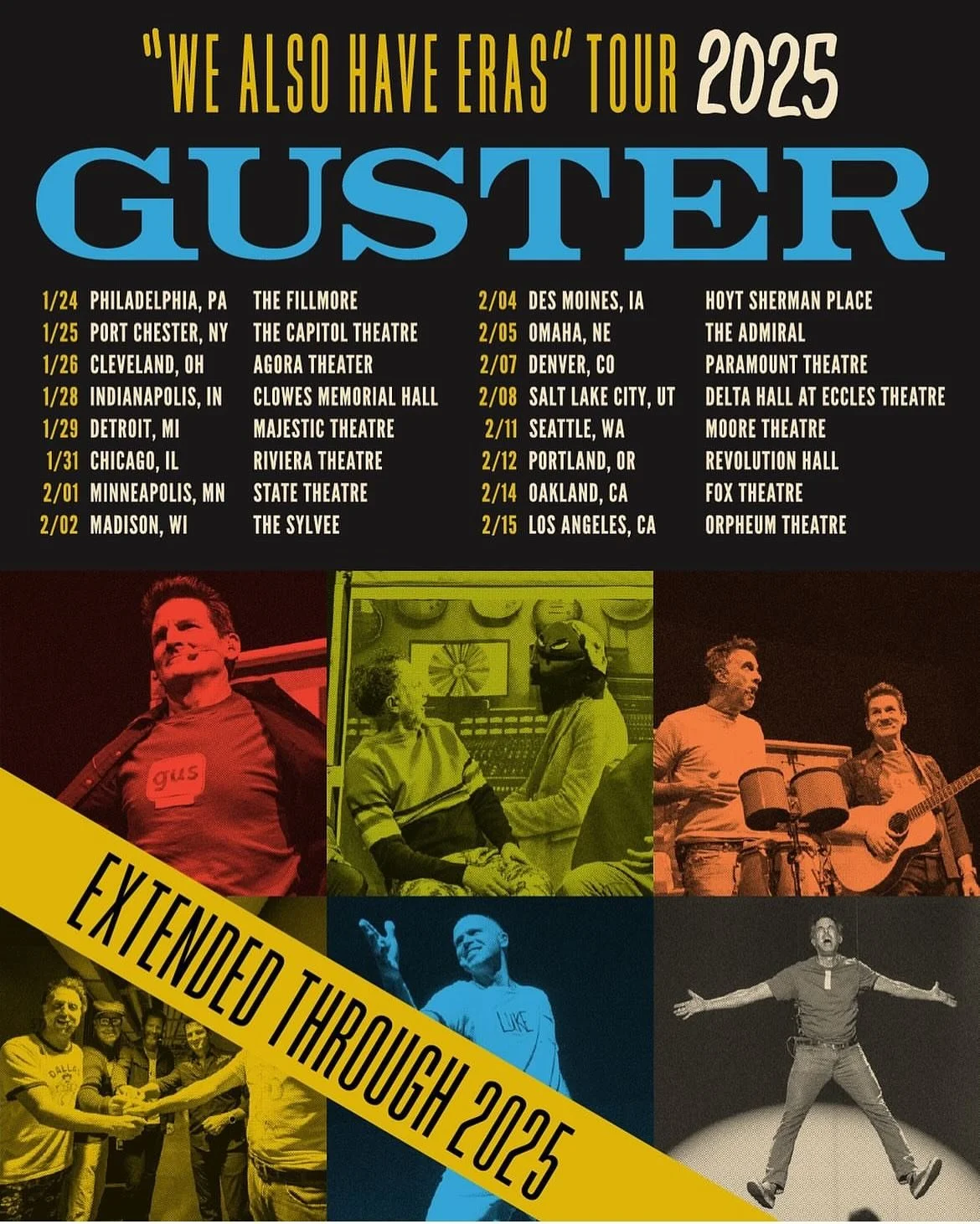 Some great @guster shows coming up this winter. Come say hey!