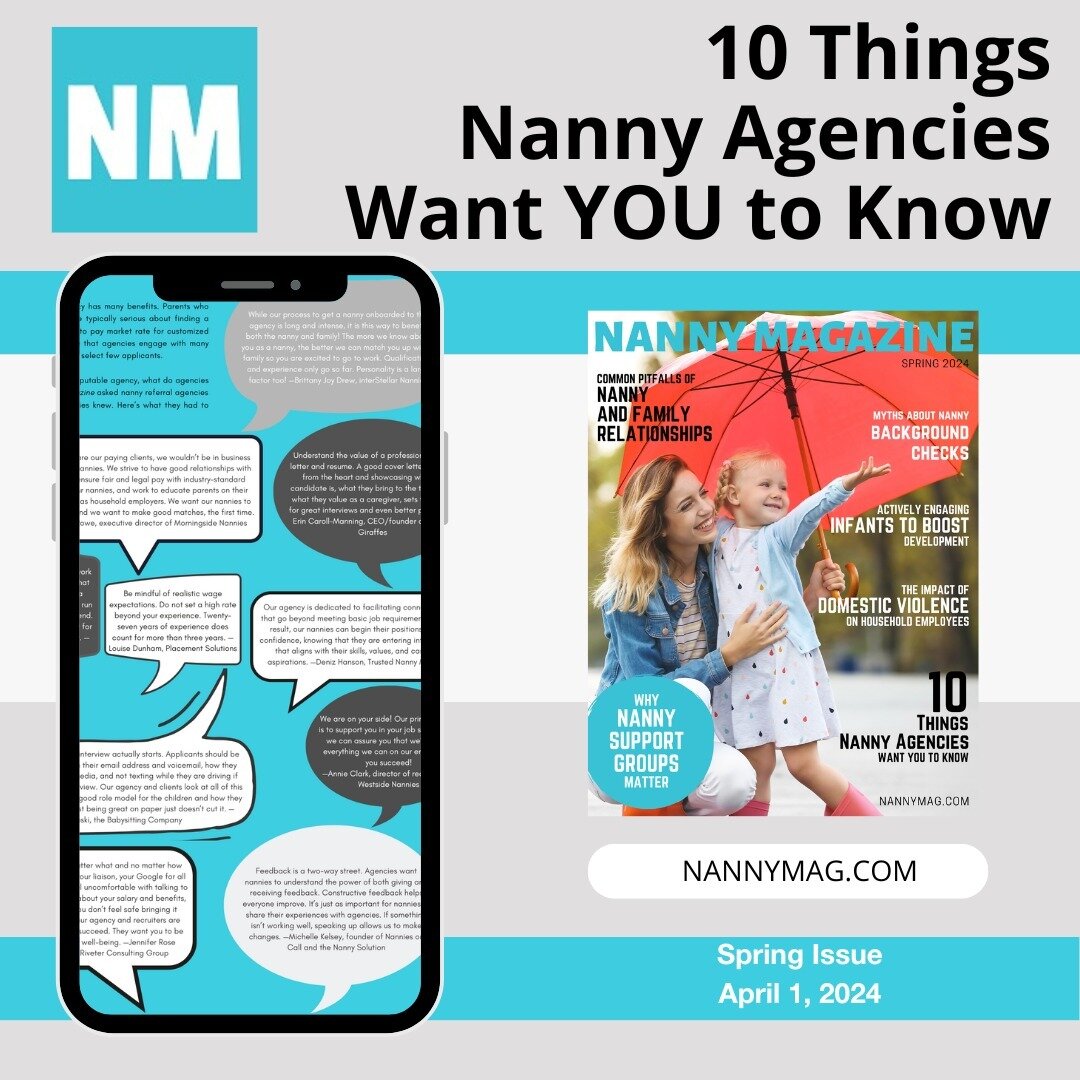 In this issue --&gt;
NannyMag.com