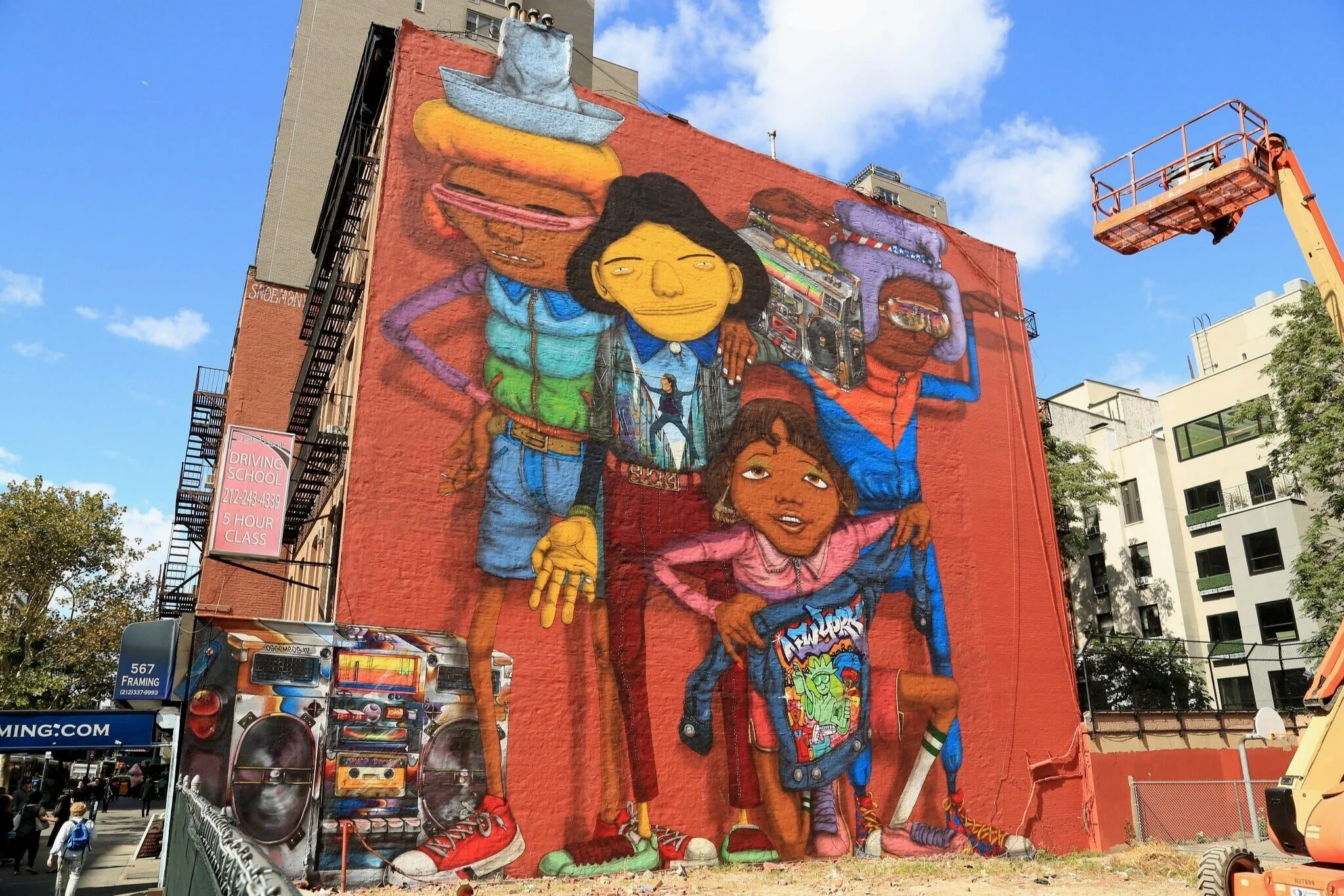 Os Gemeos Mural in East Village.  Photo by Luna Park