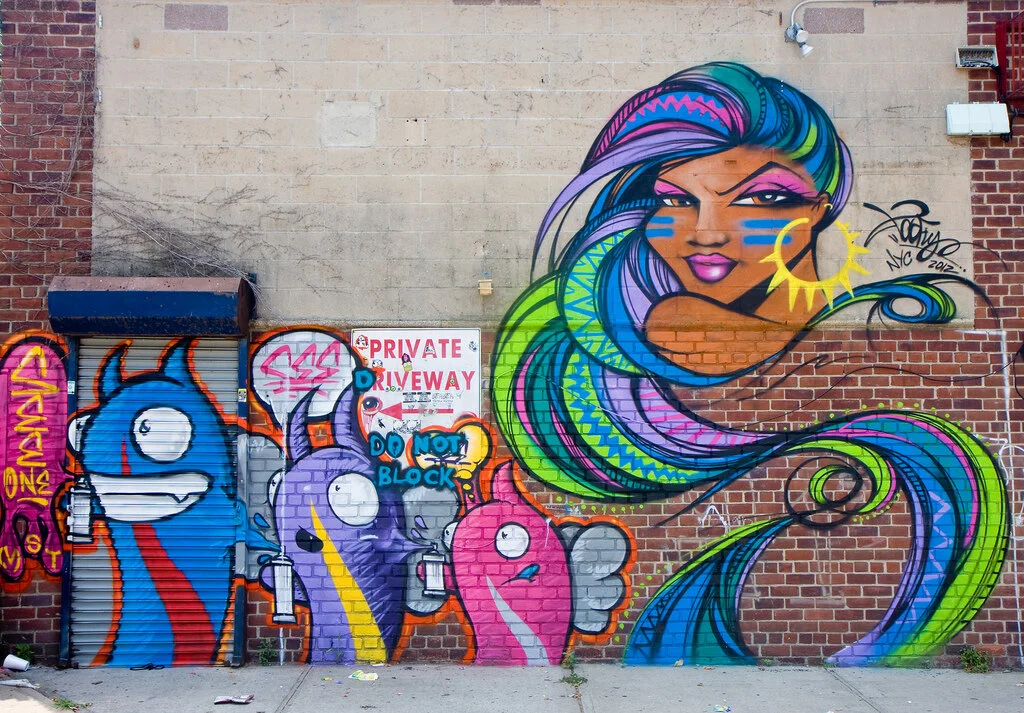 Welling Court Mural Project in Astoria, Queens.