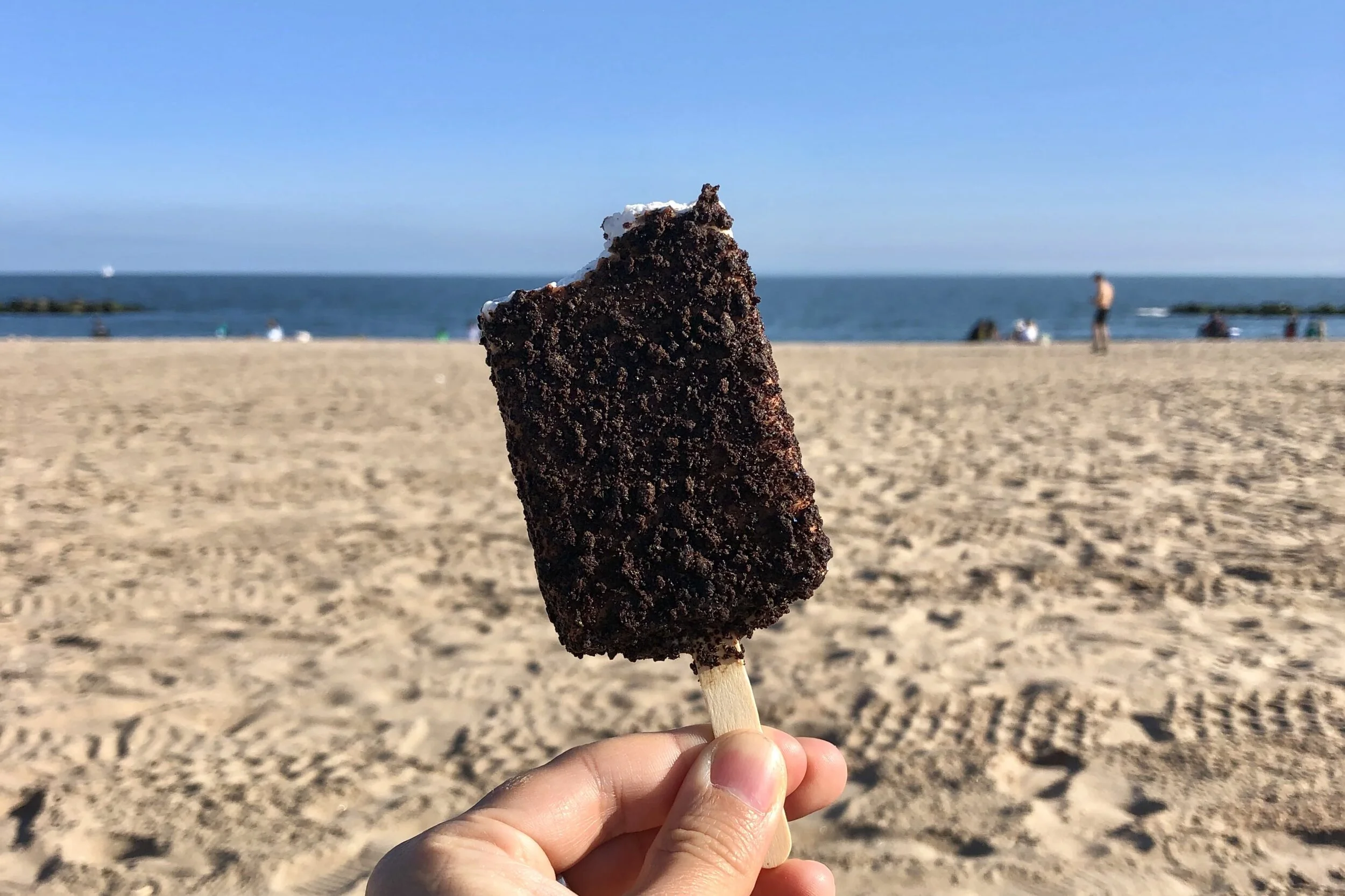 Oreo cookie ice cream from Coney's Cones at Coney Island.