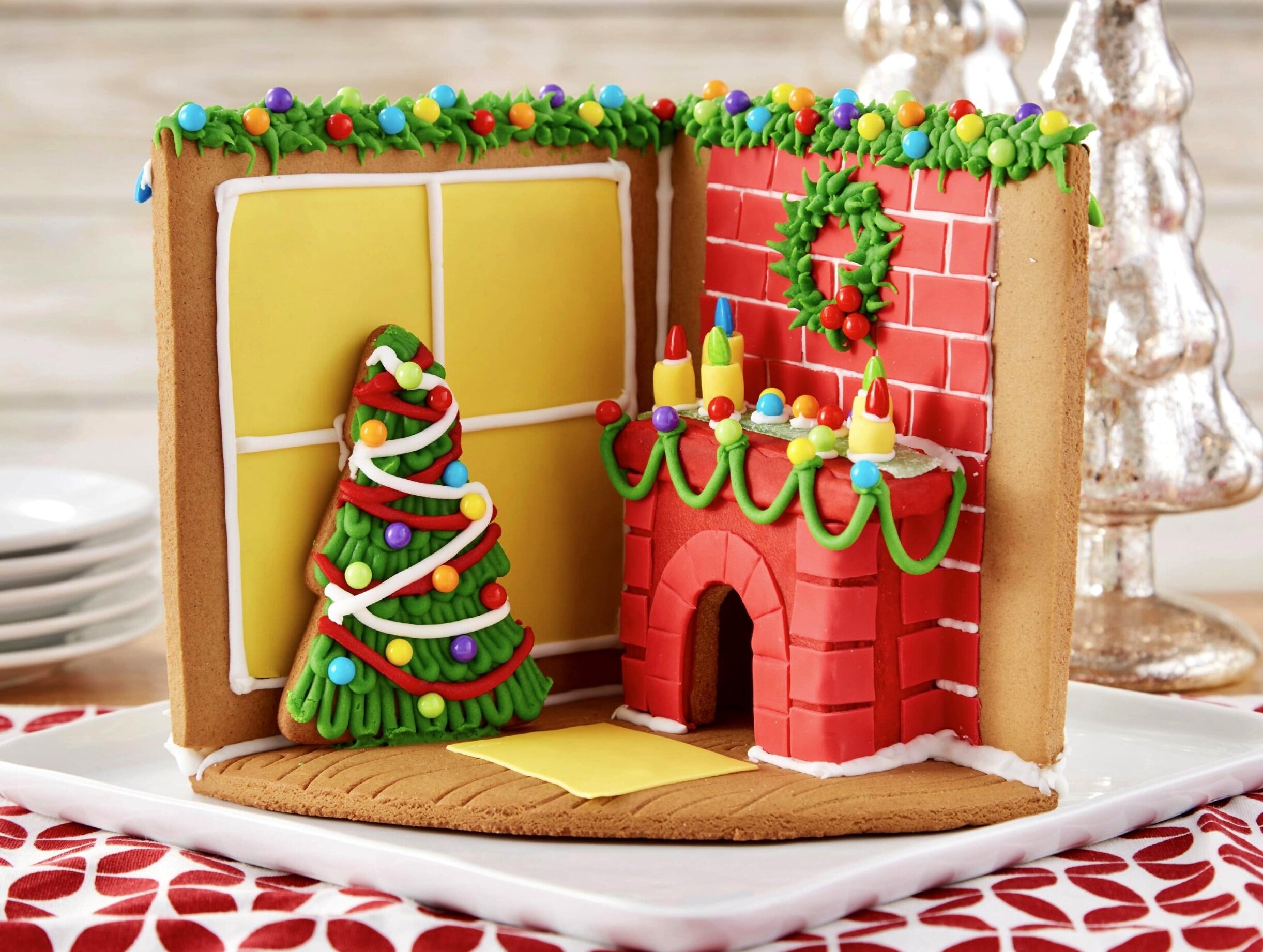 Cozy Fireplace Gingerbread Kit.
