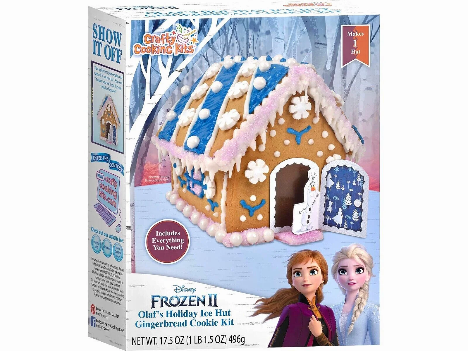 Frozen II Olaf's Holiday Ice Hut Gingerbread Cooking Kit.